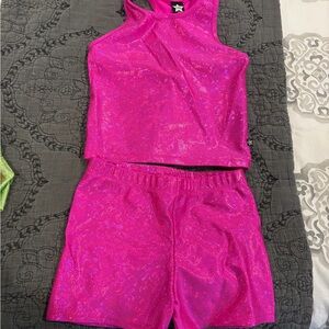 Pixie Lane Kids Pink Sparkle Matching Set